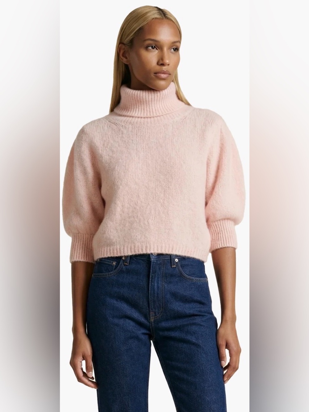 American Dreams 🇮🇹 - Peach short sleeve Alpaca knit